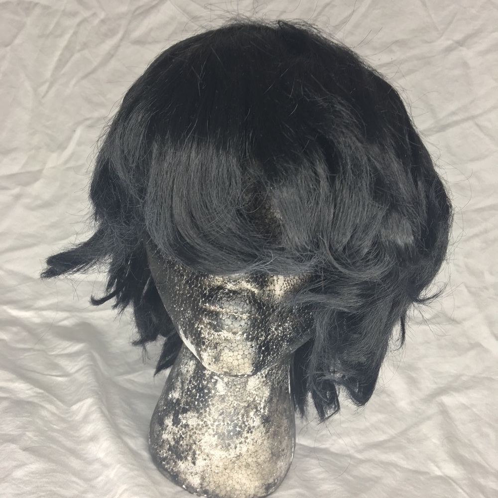 Black wavy/straight wig